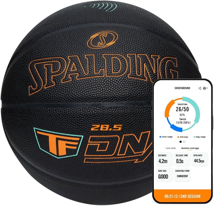 Spalding TF DNA Smart Basketball (1-Year App Subscription)