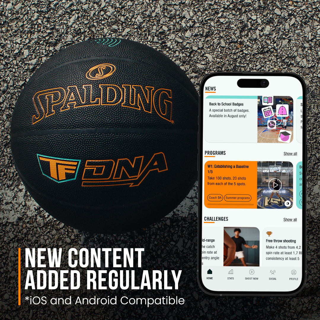 Spalding TF DNA Smart Basketball (1-Year App Subscription)